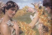 Alma-Tadema, Sir Lawrence When Flowers Return (mk23) Spain oil painting artist